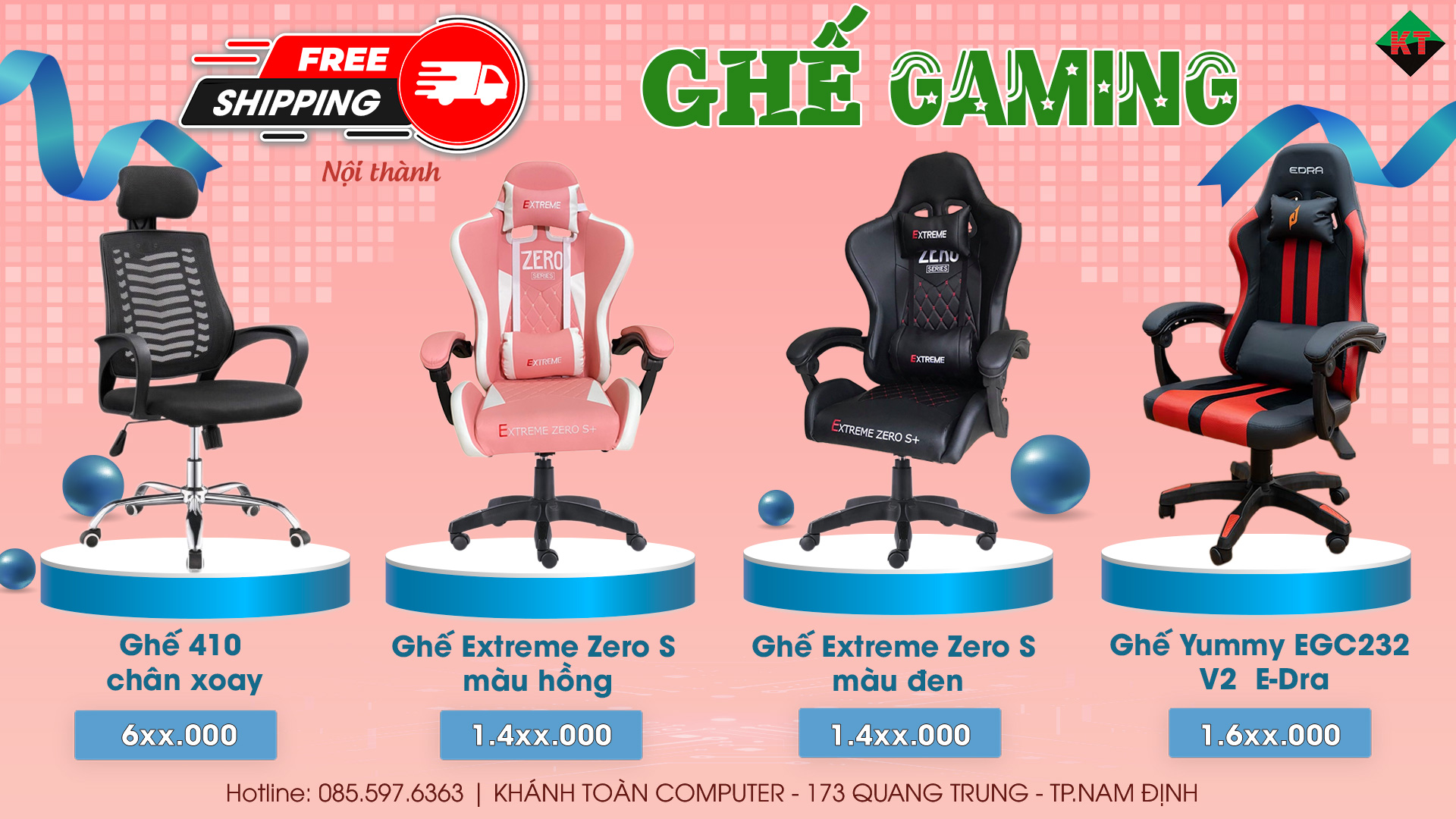 Ghế Gaming - Khánh Toàn Computer