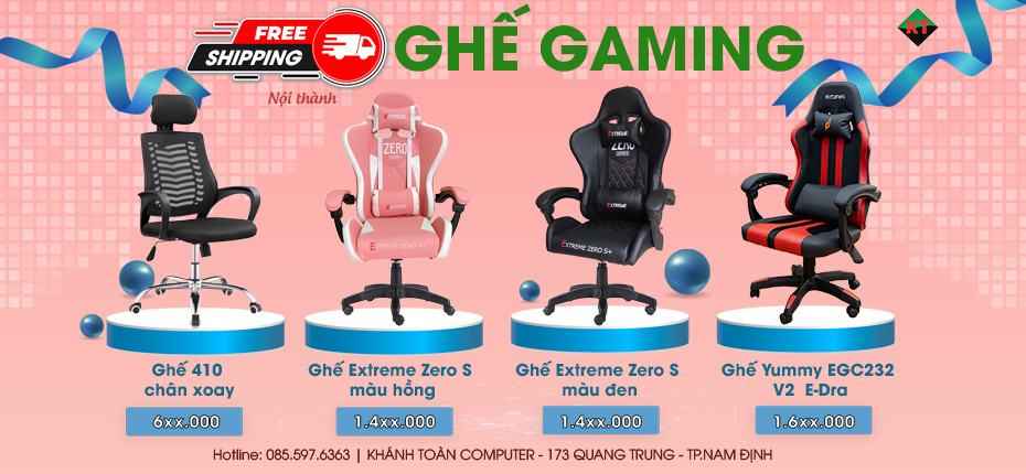 Ghế Gaming - Freeshipping - Khánh Toàn Computer