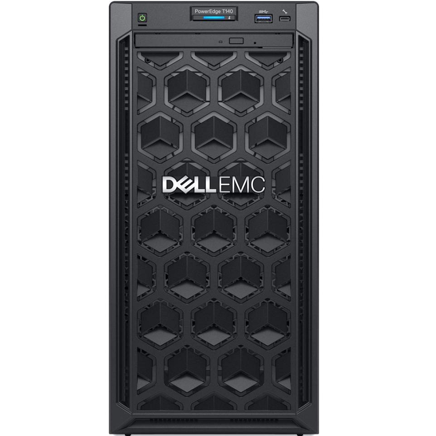Máy chủ Dell T140 (Cable HDD Intel Xeon E-2224/ 8GB UDIMM 2666MTs/1TB 7.2K RPM SATA 6Gbps 512n 3.5in Cabled Hard Drive/ DVDRW/ Embedded SATA/ DP On-Board LOM 1GBE/ iDRAC9 Basic/ 3 Yrs Pro) 1