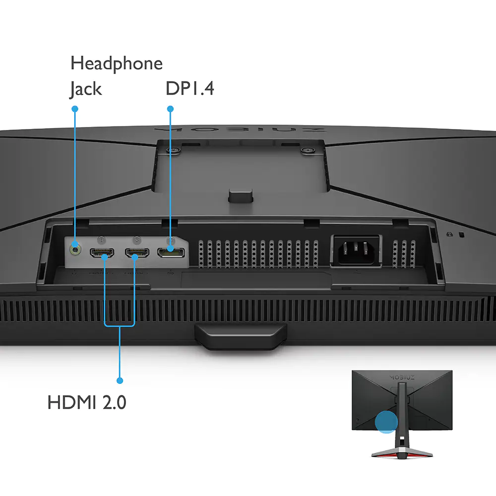 Màn hình BenQ MOBIUZ EX2710S (27inch/Full HD/IPS/165Hz/1ms/400nits/HDMI+DP+Audio/HDR10/FreeSync) 4