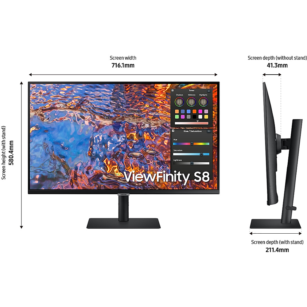 Màn hình đồ họa SAMSUNG VIEWFINITY S8 LS32B800PXEXXV (32