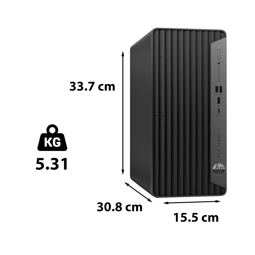 Máy tính để bàn đồng bộ HP Prodesk 400 G9 MT ( Intel i3-12100/ 8G RAM/ 256GB SSD/ LAN+BT/ Win11SL/ 1year) (72K97PA) 2