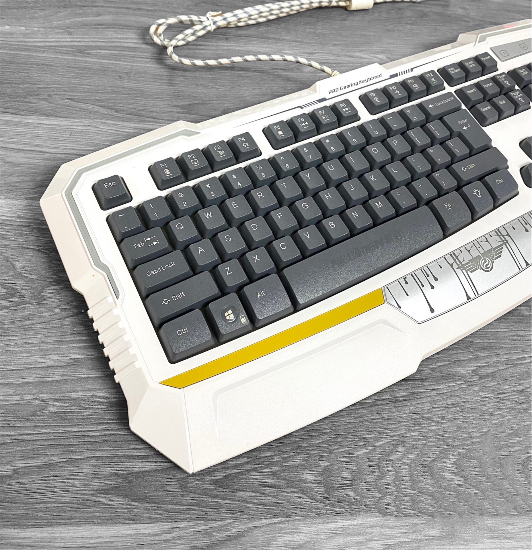 Bàn Phím Newmen KB813 Lighting Gaming (BảnTrắng Xám - LED RGB có kê tay) 2