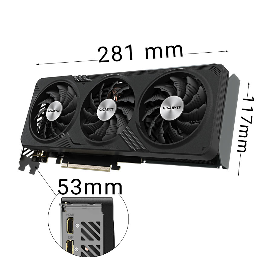 Card đồ họa VGA Gigabyte GeForce RTX 4060 Ti GAMING OC (16G GDDR6 - 18 Gbps - 3 Fan) 3