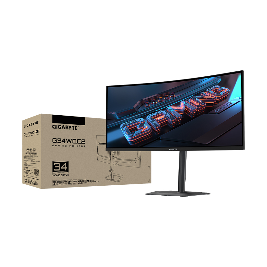 Màn hình Gigabyte G34WQC2 34 Inch WQHD VA 200Hz 1ms AMD FreeSync Premium 2