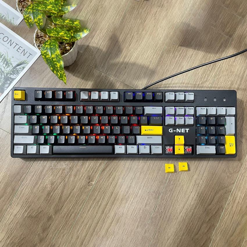Bàn phím cơ quang Gaming Gnet GK318 RGB 4
