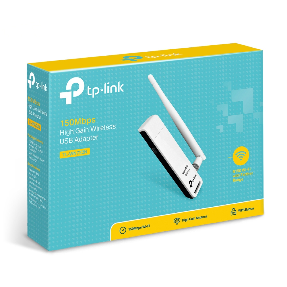 USB thu Wifi TP-Link TL-WN722N 150Mbps High Gain Wireless USB 1