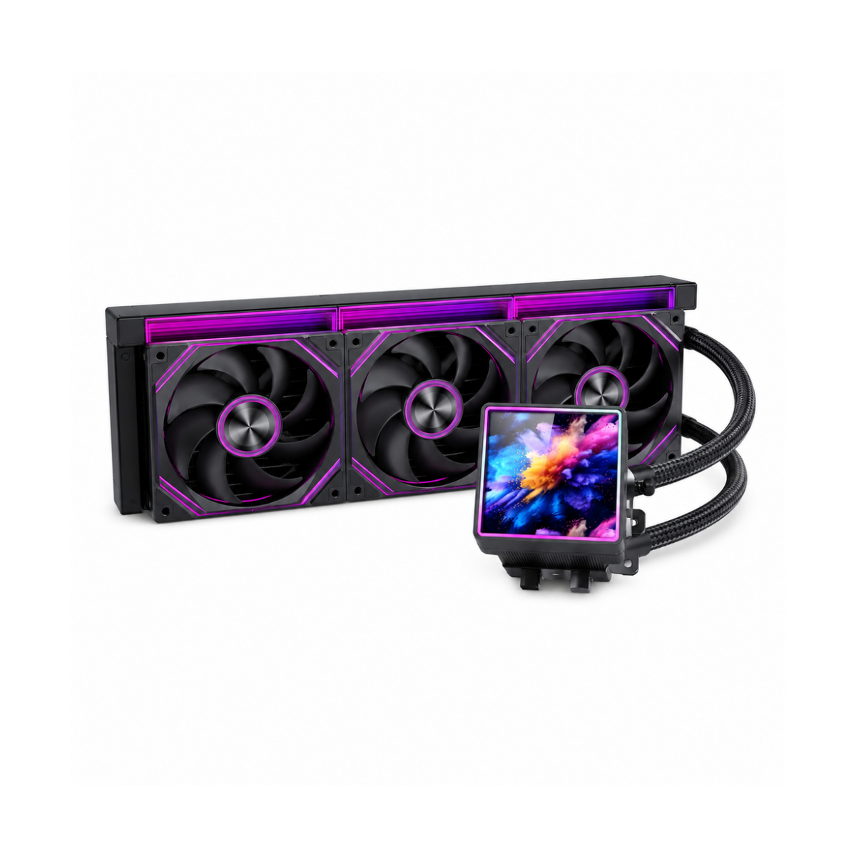 Tản nước Leopard Pro Flow 360 SE ARGB LCD | 360mm, ARGB, LCD, Đen 2