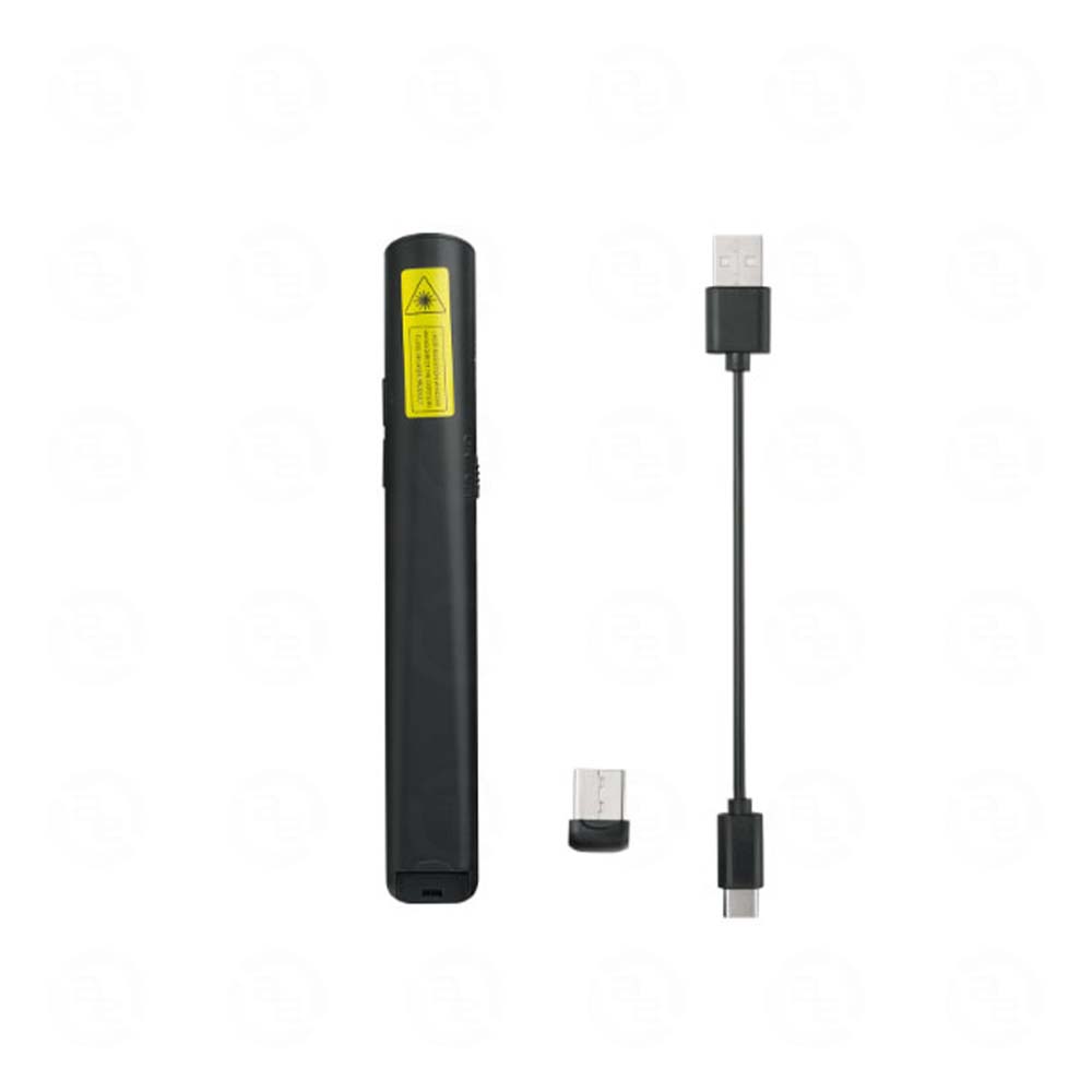 Bút chiếu Laser Rapoo XR100 Black (dùng sạc, kết nối đầu thu usb) 2