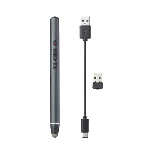 Bút trình chiếu Rapoo XR200 dùng pin sạc, đầu bút dùng cho màn hình cảm ứng 1