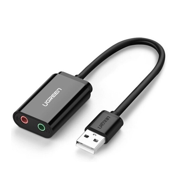 Card sound USB 2.0 to 3.5mm chính hãng Ugreen (30724) 1