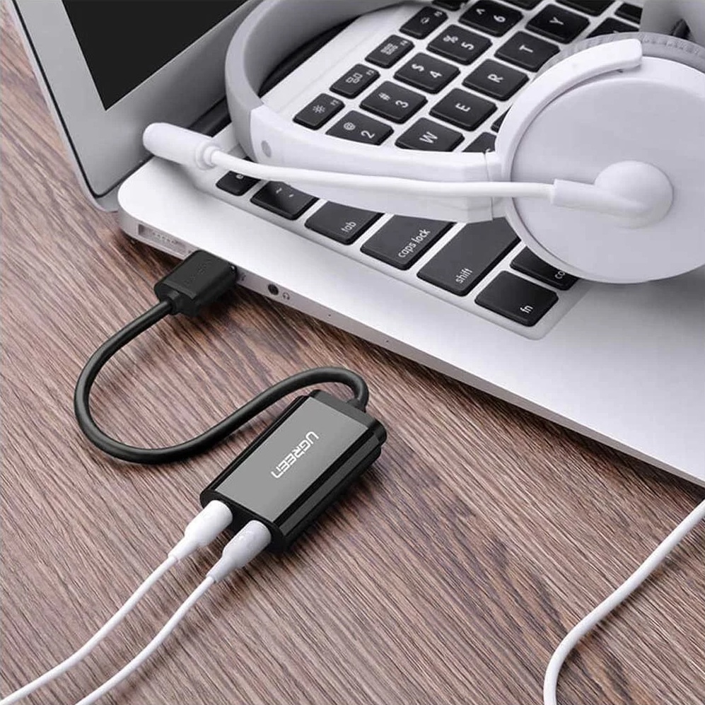 Card sound USB 2.0 to 3.5mm chính hãng Ugreen (30724) 2
