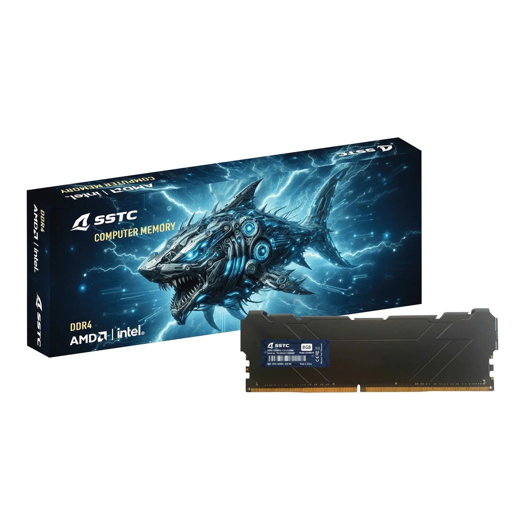 Ram máy tính SSTC 8GB DDR4 3200Mhz AMD/Intel 1
