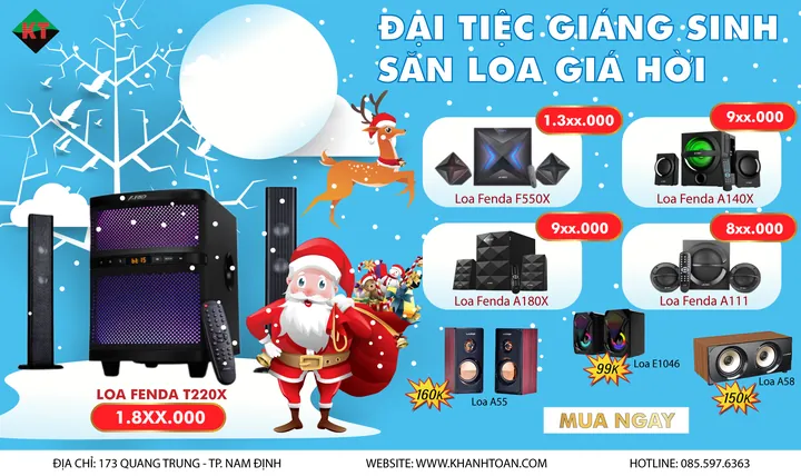 Đại Tiệc Giáng Sinh – Săn Loa Giá Hời tại Khánh Toàn Computer
