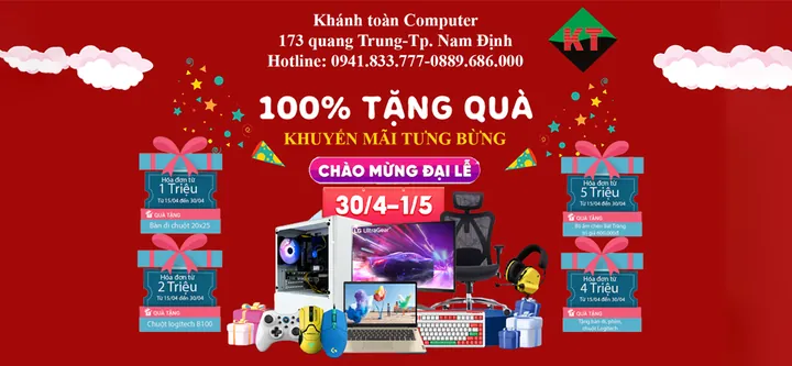 KHUYẾN MÃI TƯNG BỪNG – MỪNG ĐẠI LỄ [30/4 – 01/05]