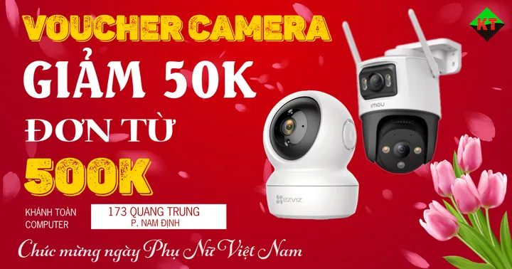 VOUCHER CAMERA – GIẢM 50.000Đ CHO ĐƠN HÀNG TỪ 500.000Đ