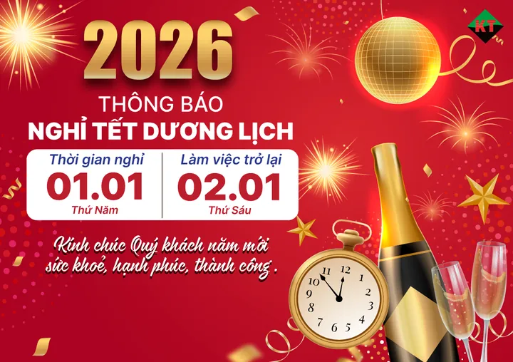 THÔNG BÁO NGHỈ TẾT DƯƠNG LỊCH 2026