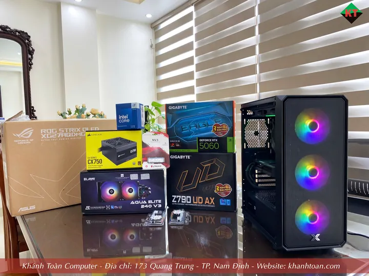 Sử dụng VGA 5060 thì nên build cấu hình như nào? Cấu hình mẫu mới nhất tại Khánh Toàn Computer!
