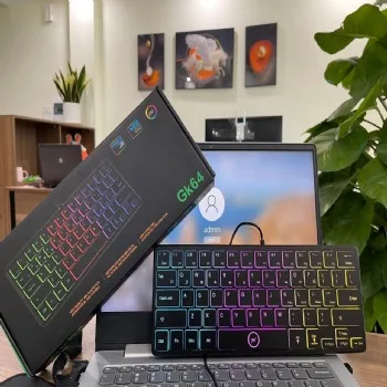Bàn phím mini Gnet GK64 led