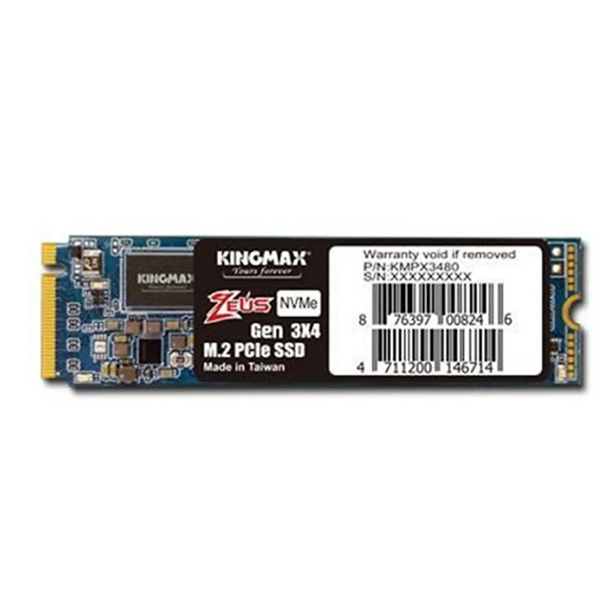 Ổ cứng SSD KINGMAX Zeus 128GB PX3280 NVMe M.2 2280 PCIe