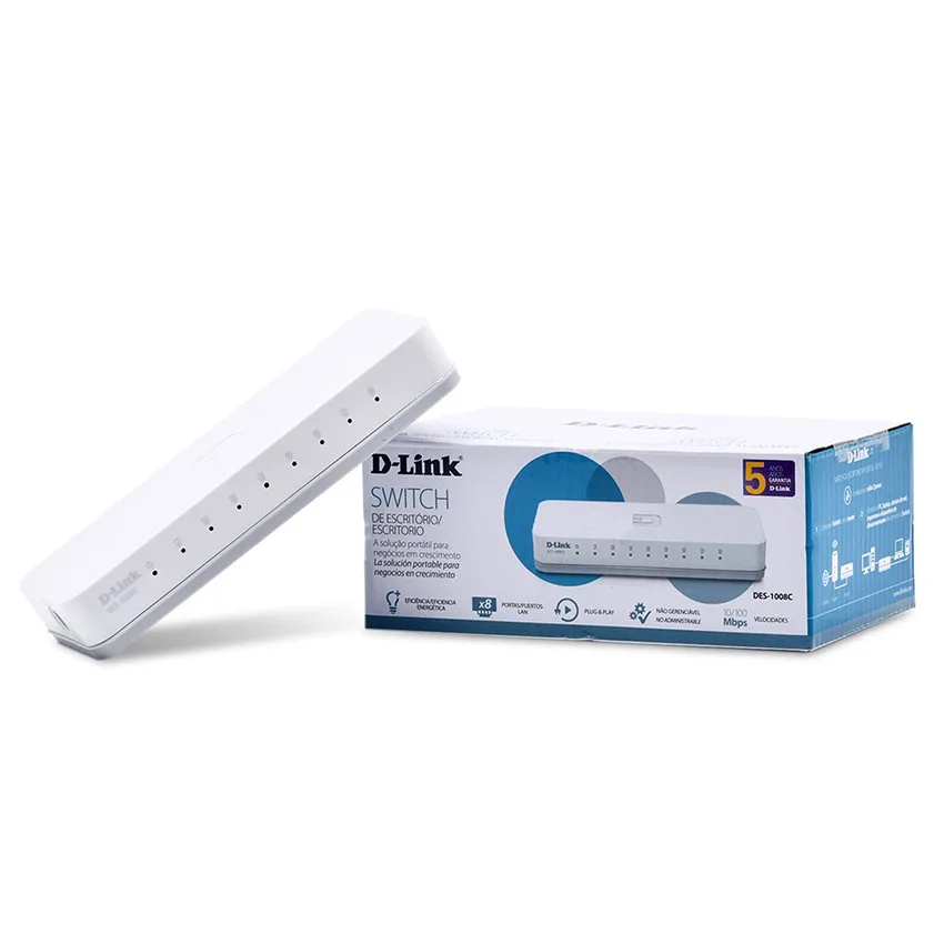Thiết bị chuyển mạch Switch D-link DES-1008C 8 cổng