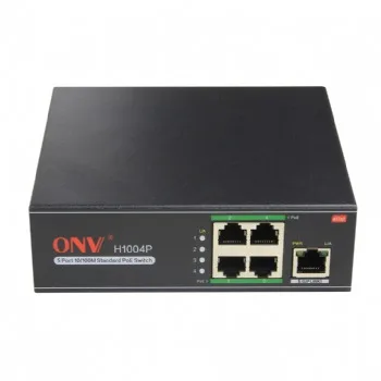 Thiết bị chia mạng POE 4 cổng + 1 uplink ONV-H1004P