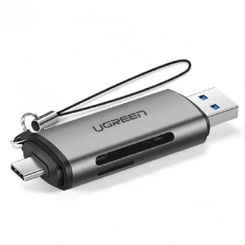 Đầu đọc thẻ nhớ SD, TF chân Type C, USB 3.0 chính hãng Ugreen 50706