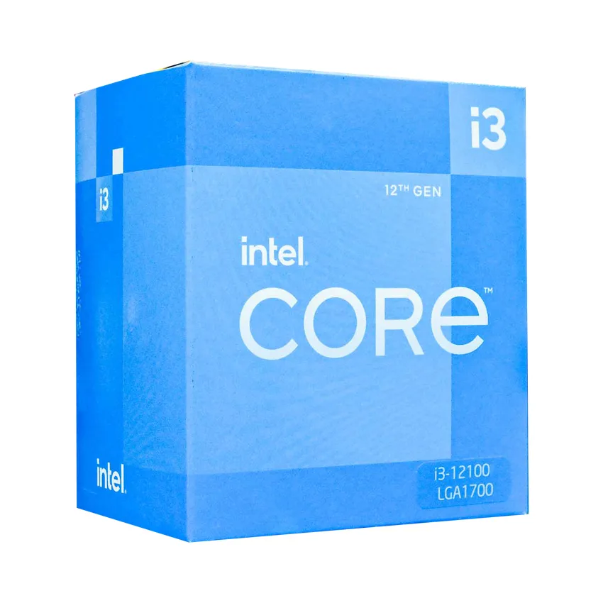 CPU Intel Core i3-12100 (3.3GHz turbo up to 4.3GHz, 4 nhân 8 luồng, 12MB Cache) chính hãng