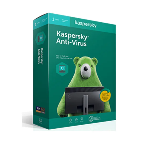 Phần mềm diệt virus Kaspersky Antivirus (1PC/1Year)