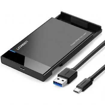 Hộp đựng ổ cứng 2,5inch SATA USB type-C Hỗ trợ 6TB Ugreen 50743
