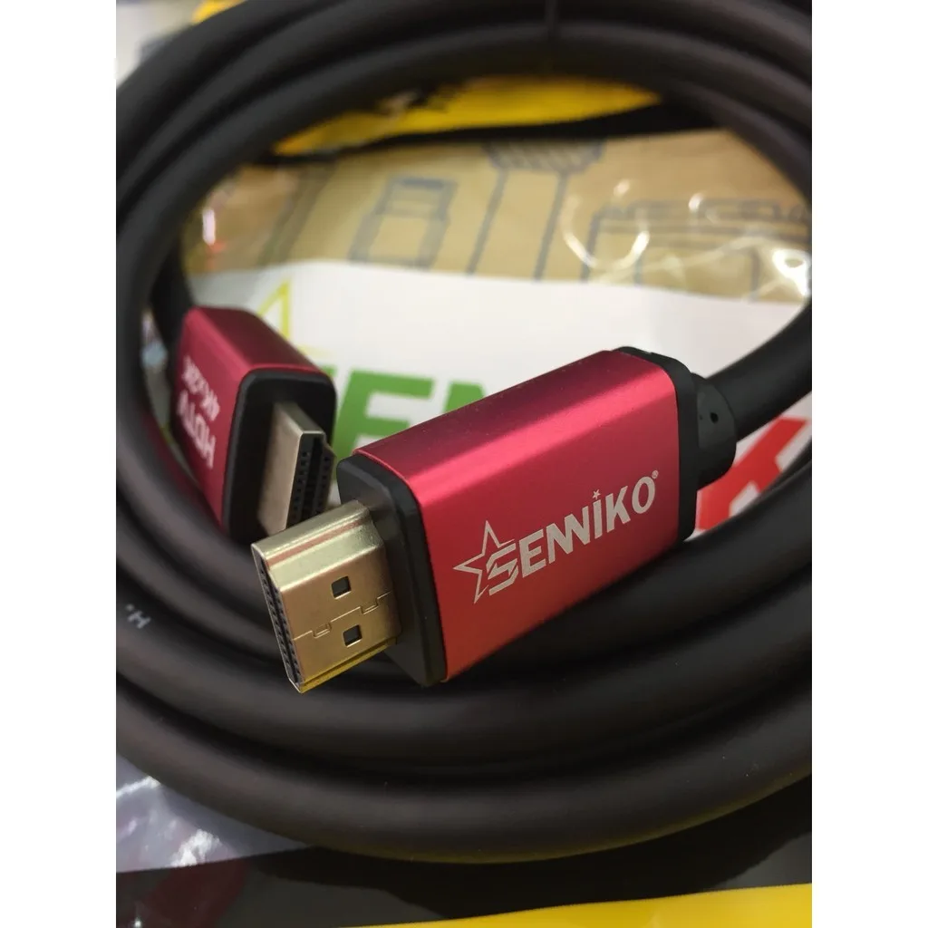 Dây Cable Hdmi 2 đầu đỏ Senniko 3m