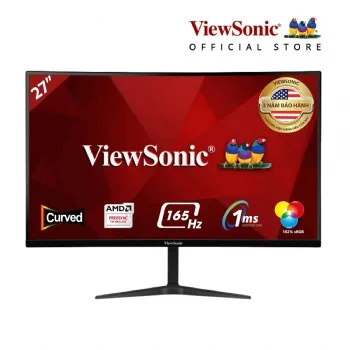 Màn hình ViewSonic VX2718-PC (27inch/VA/Full HD/165Hz/250nits/HDMI+DP/Cong)
