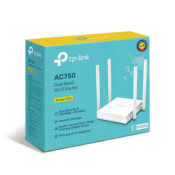 Bộ phát wifi TP-Link Archer C24 tốc độ AC750Mbps
