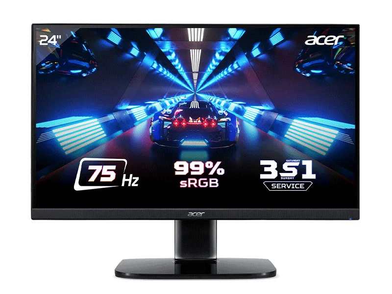 Màn hình máy tính LCD Acer chính hãng KA242Y ( Màn 23.8" Full HD - Tấm nền VA - Tần số quét 75Hz - HDMI+VGA)
