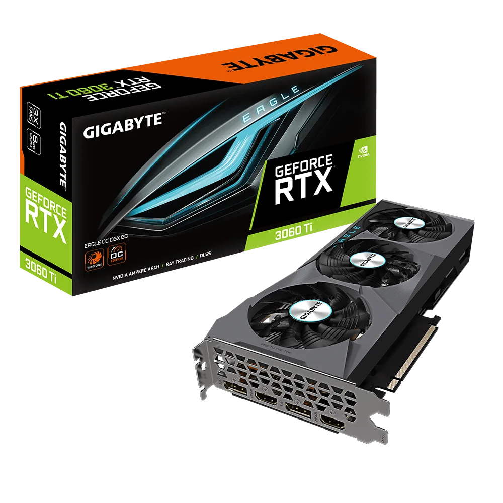 Card màn hình Gigabyte GeForce RTX 3060 Ti EAGLE OC D6X 8G
