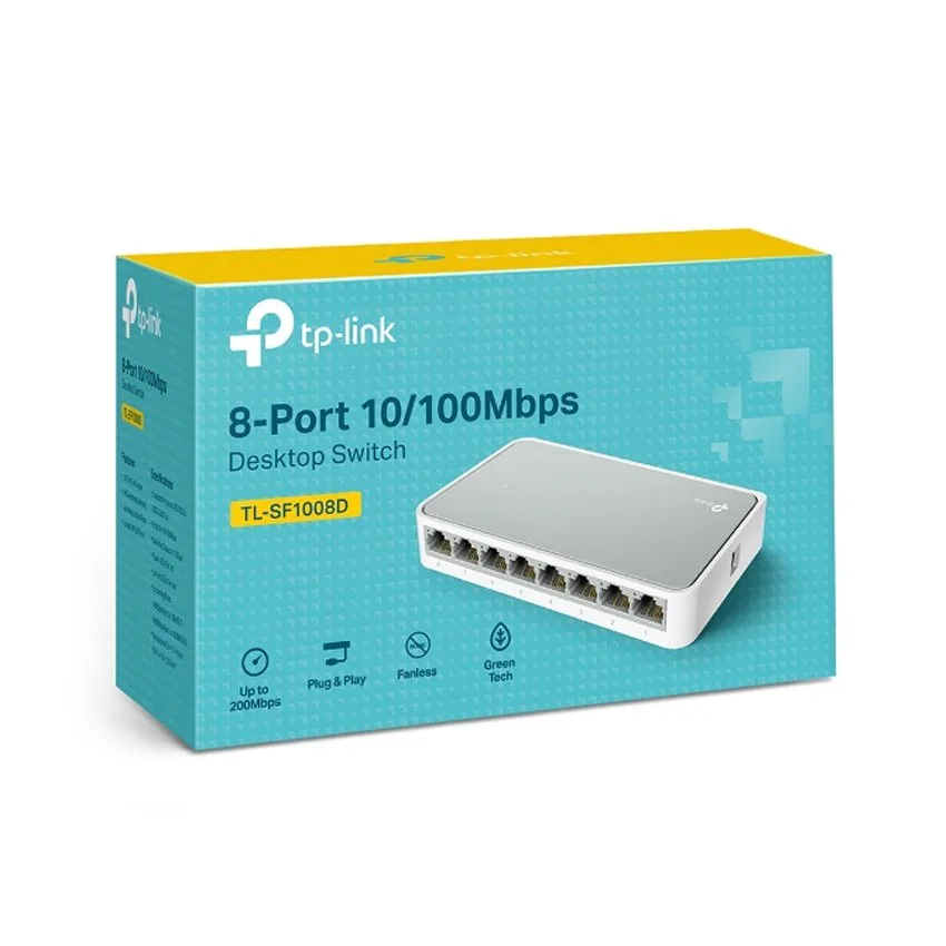 Thiết bị chia mạng Switch TP-Link TL-SF1008D (8Port 10/100Mbps - Vỏ nhựa)