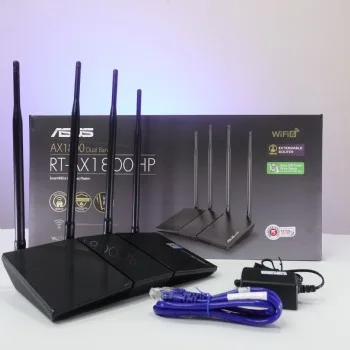 Thiết bị Wifi không dây Asus RT-AX1800HP Dual Band WiFi 6 (Xuyên tường)