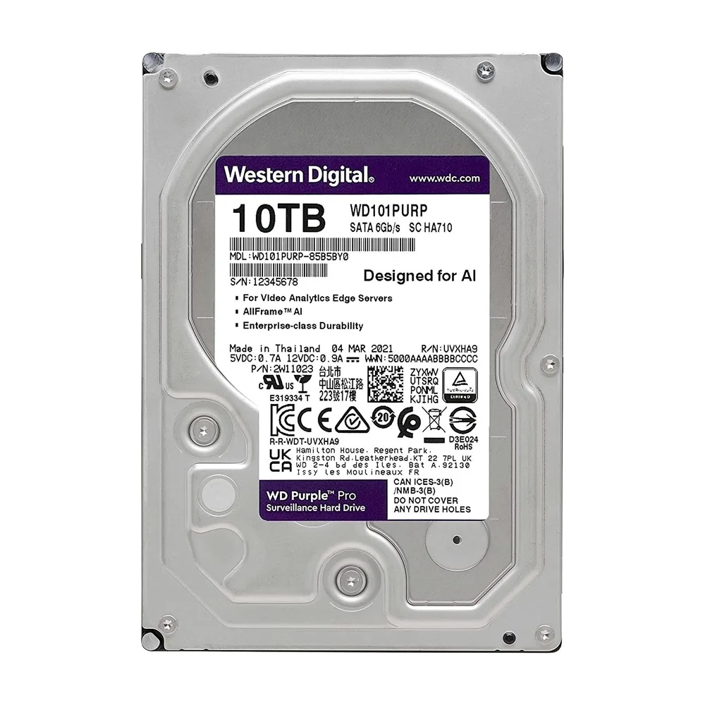 Ổ cứng Western Digital Purple Pro 10TB chính hãng