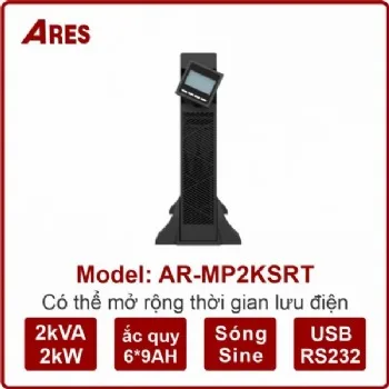 Bộ lưu điện UPS Online ARES AR-MP2KSRT 2KVA/2KW