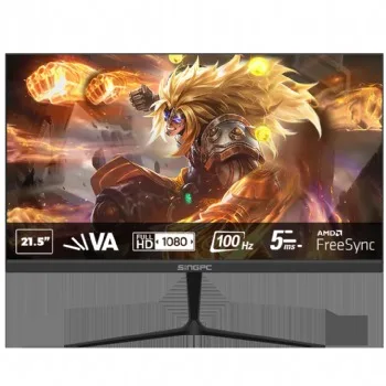 Màn hình máy tính văn phòng SingPC SGP215F100VA ( 21.5" FullHD/ Tấm nền: VA/ 100Hz/ VGA+HDMI+Loa)