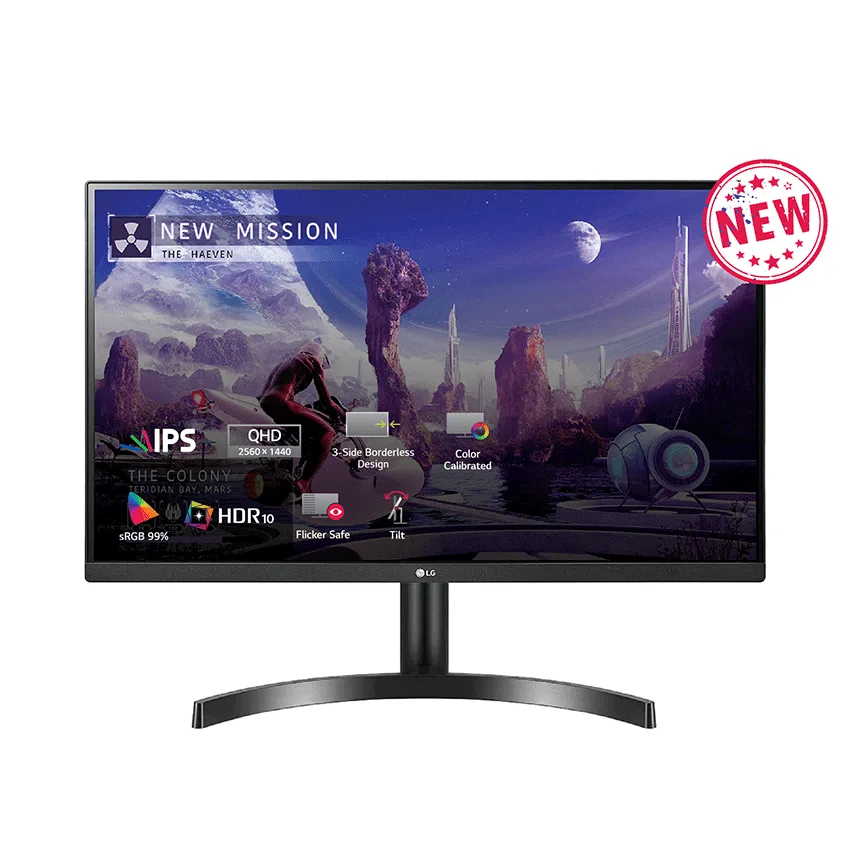 Màn hình máy tính LG 27QN600-B (27" 2K QHD/ IPS/ 75Hz/ 5ms/ 350NITS/ HDMI+DisplayPort+AUDIO)