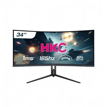 MÀN HÌNH GAMING HKC MG34H18Q (34"0WQHD/ VA/ 165Hz/ 1MS/ LOA/ HDMI+DP+Type-C)