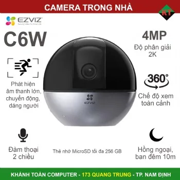 Camera IP Wifi EZVIZ CS-C6W 4MP quay quét 360 độ