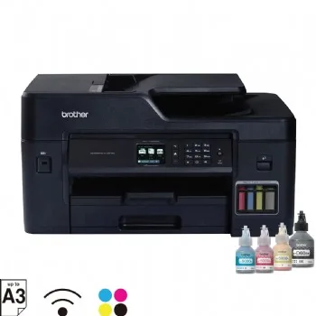 Máy In Màu Brother MFC-T4500DW (Máy in phun/ Fax/ In / Quét/ Copy / In 2 mặt tự động/ Kết nối: WiFi, AirPrint, Mopria, WiFi Direct, LAN, USB 2.0 /Màn hình màu cảm ứng LCD 2.7”)