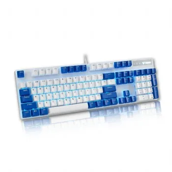 Bàn Phím Cơ Gaming Rapoo V500 Pro (Bản Trắng - Xanh)