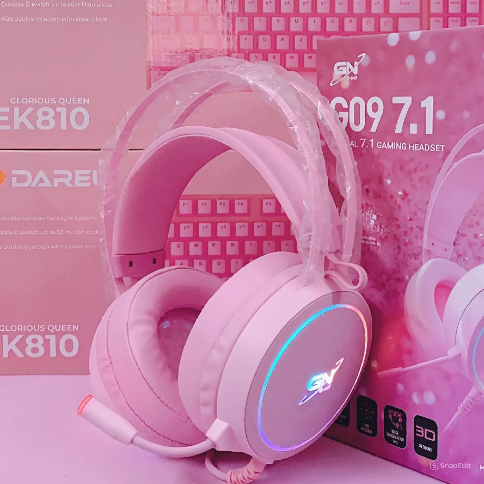 TAI NGHE GNET G09 7.1 LED RGB Pink