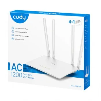 Thiết bị mạng Wifi CUDY AC1200 Router WR1200