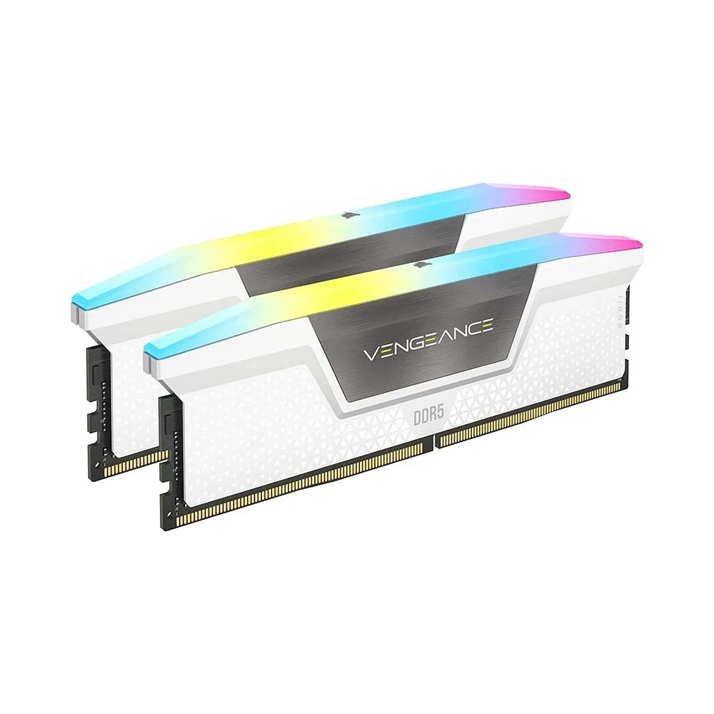 RAM CORSAIR 64GB VENGEANCE LED RGB (2x32GB) DDR5 5600Mhz White