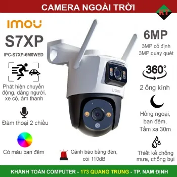 Camera 2 Mắt Ngoài Trời IMOU S7 XP 6M Cruiser Dual IPC-S7XP-6M0WED