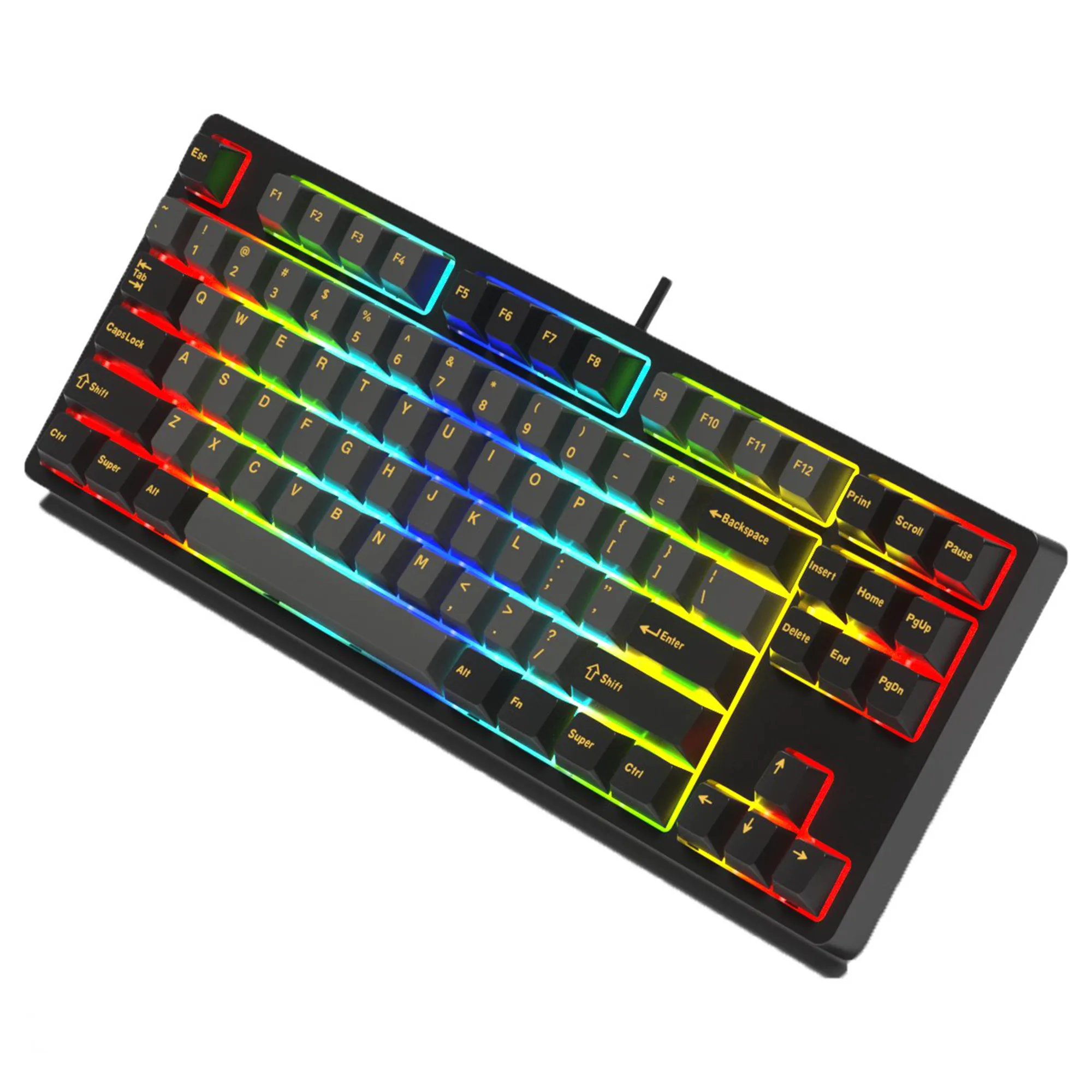 Bàn phím EDra EK387FL Polar Night Gateron Red Switch